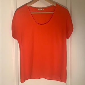 Bright Short-Sleeved Blouse